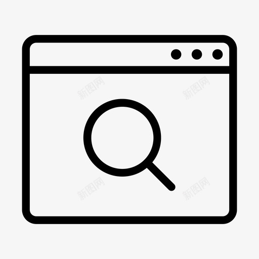 浏览器搜索放大用户界面图标svg_新图网 https://ixintu.com 放大 浏览器搜索 浏览器界面 用户界面 网站