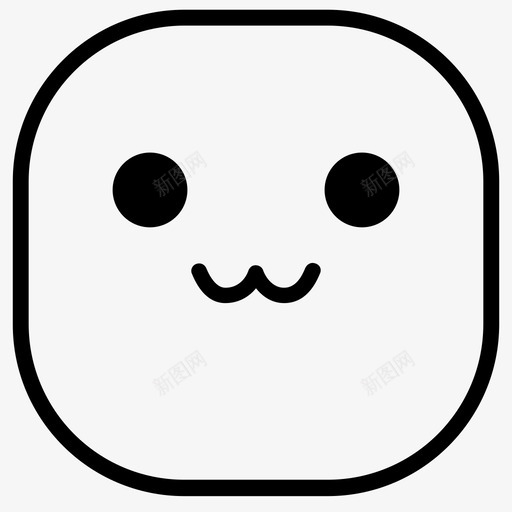猫嘴表情符号笑脸图标svg_新图网 https://ixintu.com 猫嘴 笑脸 表情符号 韩娜表情图标包