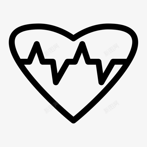 心跳健康医院图标svg_新图网 https://ixintu.com 健康 医学媒介 医院 心跳 脉搏