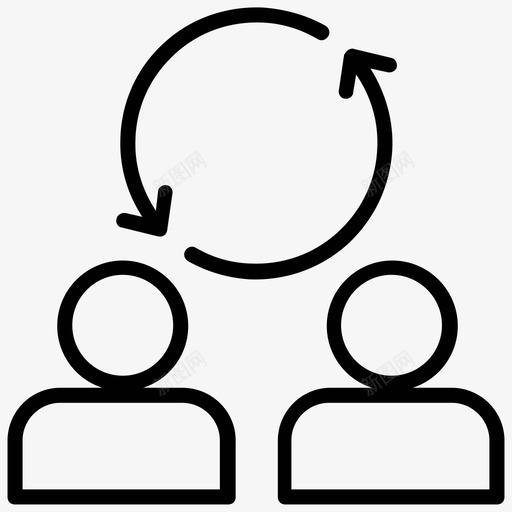 谈判协议妥协图标svg_新图网 https://ixintu.com 交易 决策 协议 妥协 谈判 项目管理线图标