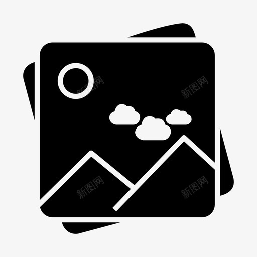 艺术展示相框画廊图标svg_新图网 https://ixintu.com 图片 照片 相框画廊 艺术展示 视图
