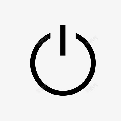 电源退出关闭图标svg_新图网 https://ixintu.com 关闭 电源 退出