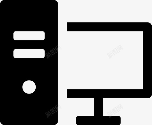 电脑电子显示器图标svg_新图网 https://ixintu.com 个人电脑 屏幕 数码硬件 文具 显示器 电子 电脑