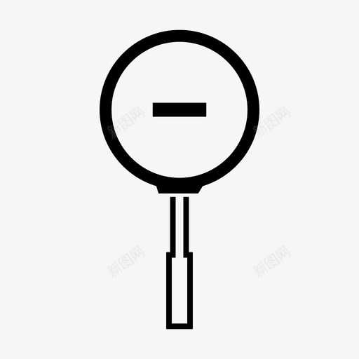 缩小放大最小化图标svg_新图网 https://ixintu.com 减 放大 放大镜 最小化 缩小