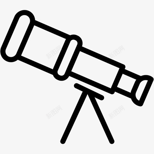 望远镜凝视观察图标svg_新图网 https://ixintu.com 凝视 天空 太空 学校2 望远镜 观察