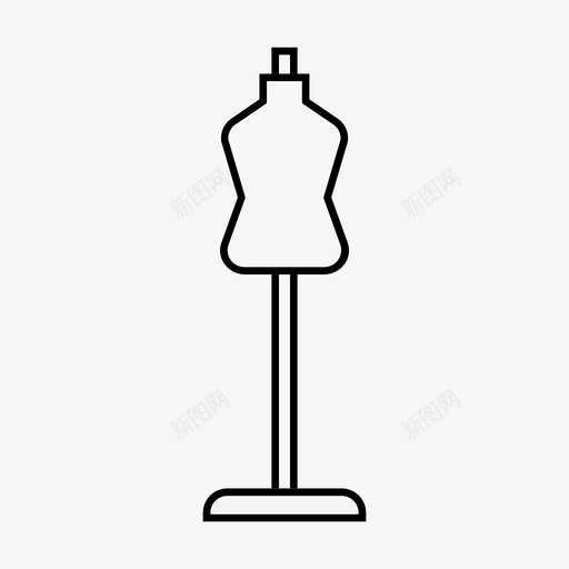 人体模型服装模型假人图标svg_新图网 https://ixintu.com 人体模型 假人 商店 服装模型 缝纫 购物