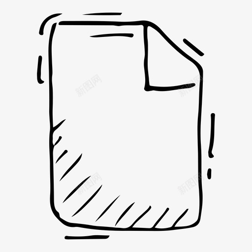 纸文件搜索引擎优化涂鸦图标svg_新图网 https://ixintu.com 搜索引擎优化涂鸦 文件 纸