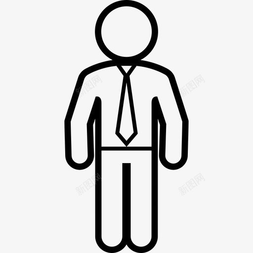 商人站着商人执行官图标svg_新图网 https://ixintu.com 商人 商人站着 执行官