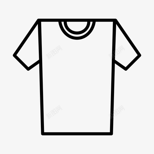 T恤休闲衣服图标svg_新图网 https://ixintu.com T恤 休闲 衣服 运动