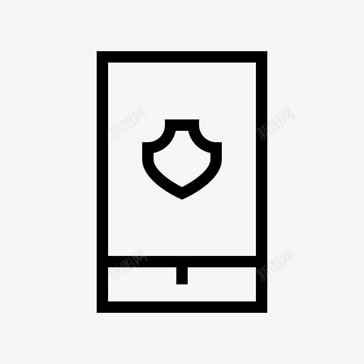 受保护的智能手机保护安全图标svg_新图网 https://ixintu.com 保护 受保护的智能手机 安全 安全灯