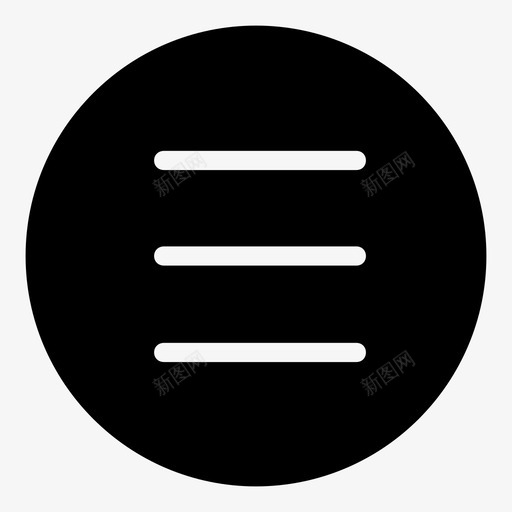 三明治gui界面图标svg_新图网 https://ixintu.com gui mnml20 三明治 用户界面 界面 菜单