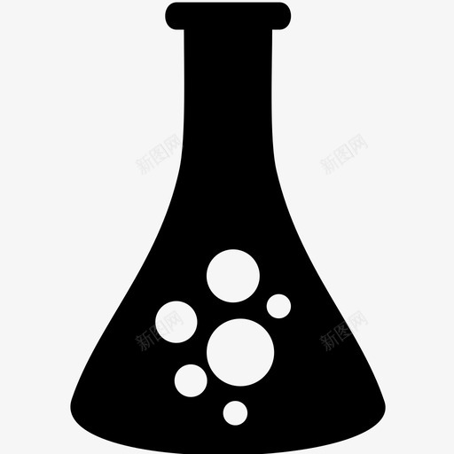 锥形烧瓶瓶子化学图标svg_新图网 https://ixintu.com 化学 化学icon2 容器 瓶子 科学 锥形烧瓶
