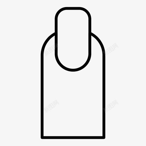 手指商务女士图标svg_新图网 https://ixintu.com 商务 女士 手指 指甲 美容和水疗细线
