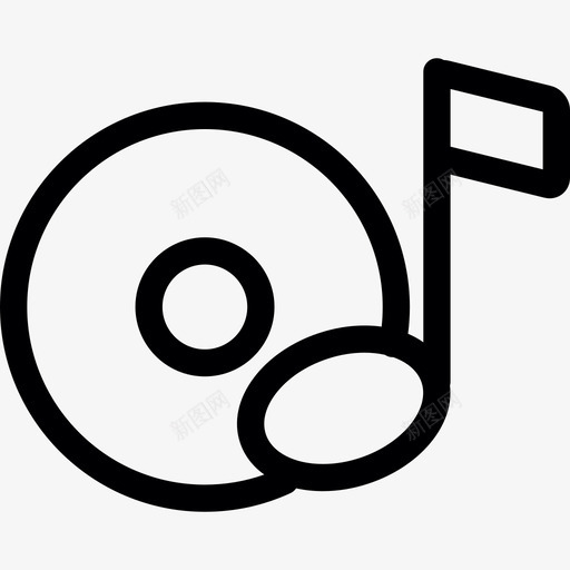 CD音乐技术媒体和技术图标svg_新图网 https://ixintu.com CD音乐 媒体和技术 技术