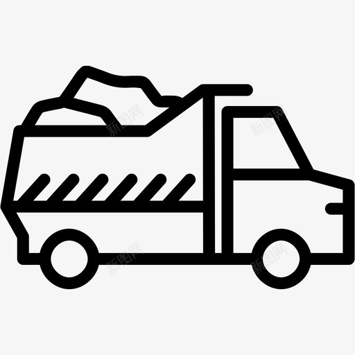自卸汽车建筑垃圾图标svg_新图网 https://ixintu.com 垃圾 建筑 自卸汽车 运输 采矿