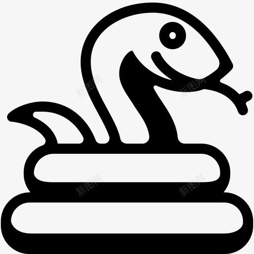 蛇动物爬行动物图标svg_新图网 https://ixintu.com 动物 爬行动物 蛇 蛇动物