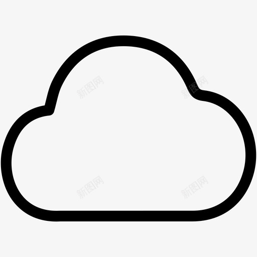 云多云天气预报图标svg_新图网 https://ixintu.com 云 多云 天气 天气预报 网络共享