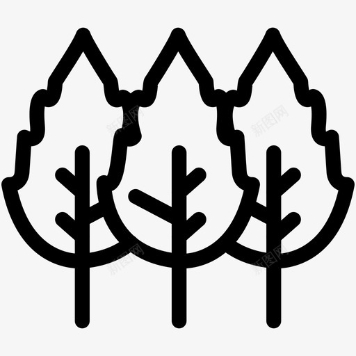树木养护森林图标svg_新图网 https://ixintu.com 丛林 养护 树木 森林 绿色 自然