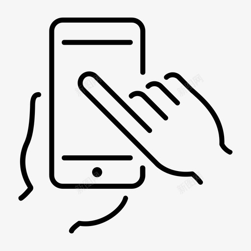 呼叫我们手机屏幕图标svg_新图网 https://ixintu.com 呼叫我们 屏幕 手机 智能手机 点击 联系我们