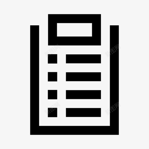 订单列表清单列表图标svg_新图网 https://ixintu.com 任务 六条直线 列表 测验 清单 订单列表