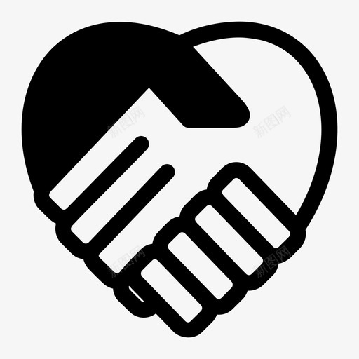 握手同意问候图标svg_新图网 https://ixintu.com 同意 握手 搭档 问候