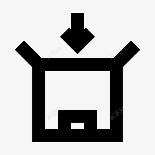 包裹送货购物图标svg_新图网 https://ixintu.com 包裹 商业物资 购物 送货