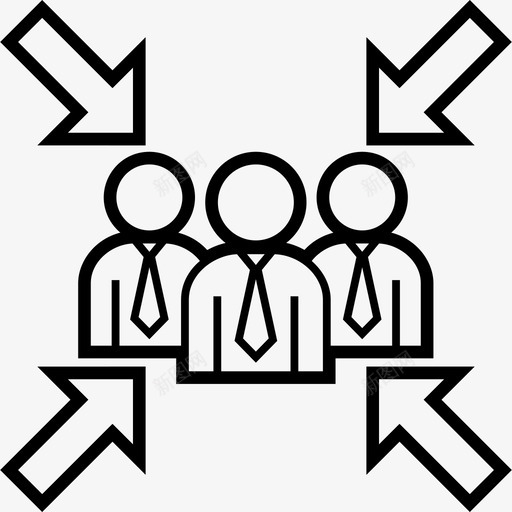 会议小组要点图标svg_新图网 https://ixintu.com 会议 商人 团队 小组 要点