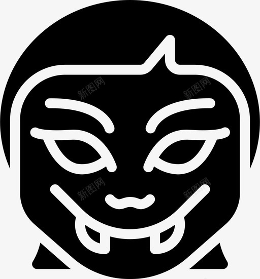 吸血鬼女孩表情符号万圣节图标svg_新图网 https://ixintu.com 万圣节 吸血鬼女孩 恐怖 恐怖表情 表情符号