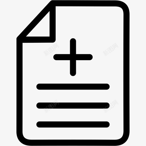 医疗报告注释处方图标svg_新图网 https://ixintu.com 医疗保健 医疗报告 处方 注释