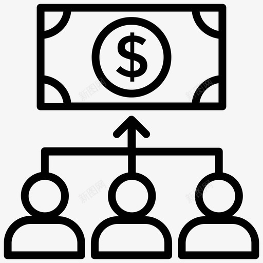 关注收入业务增长盈利能力图标svg_新图网 https://ixintu.com 业务增长 关注收入 盈利能力 销售增长 项目管理线图标