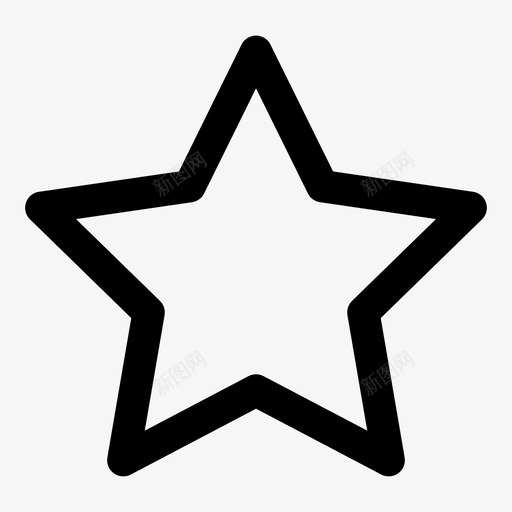 星星五星好图标svg_新图网 https://ixintu.com 五星 天空 好 星星 等级