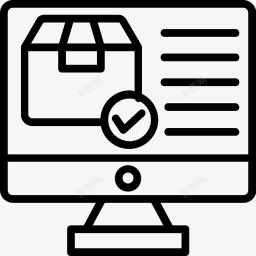 在线订购在线购买电子商务图标svg_新图网 https://ixintu.com 在线订购 在线购买 物流配送线图标 电子商务 立即订购 网上购物