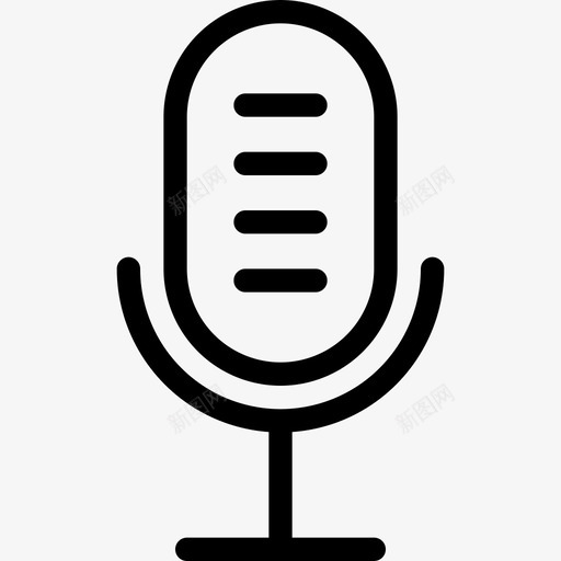 麦克风音乐收音机图标svg_新图网 https://ixintu.com 声音 收音机 音乐 麦克风 麦克风2