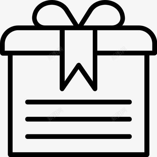 礼品包活动物流物流配送线图标svg_新图网 https://ixintu.com 活动物流 物流配送线图标 礼品包