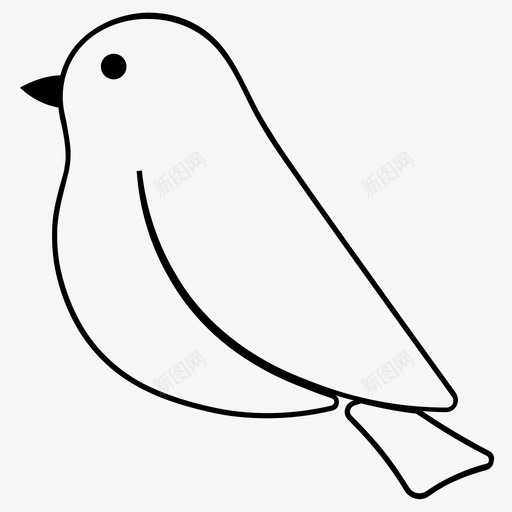 鸟动物鸟不飞图标svg_新图网 https://ixintu.com 动物 鸟 鸟不飞