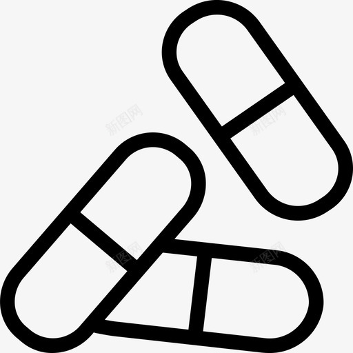 药丸胶囊药物处方图标svg_新图网 https://ixintu.com 医用24px概述 处方 片剂 药丸胶囊 药物