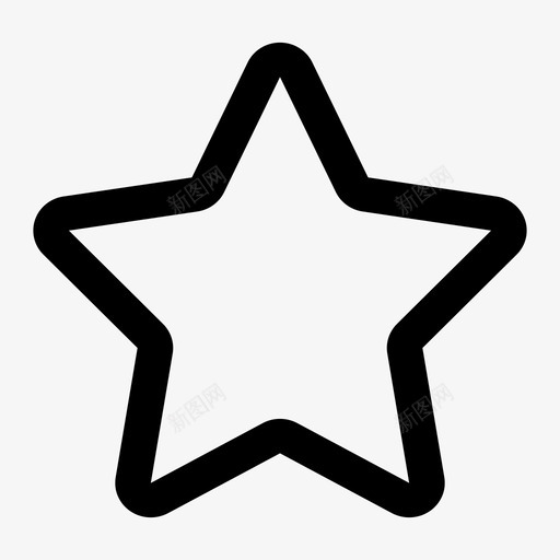 ffan_星级(空心)svg_新图网 https://ixintu.com ffan_星级(空心) favorite2
