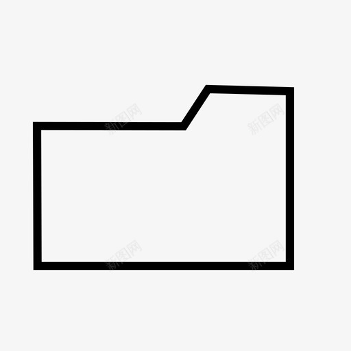 文件夹按钮图标svg_新图网 https://ixintu.com 按钮 文件夹