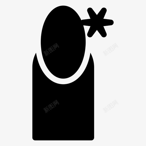 指甲商务手指图标svg_新图网 https://ixintu.com 商务 手指 指甲 水疗 治疗 美容和水疗雕文