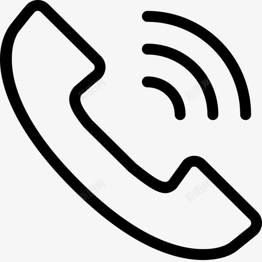 呼叫行动联络图标svg_新图网 https://ixintu.com 呼叫 平面轮廓动作 电话 联络 行动 铃声