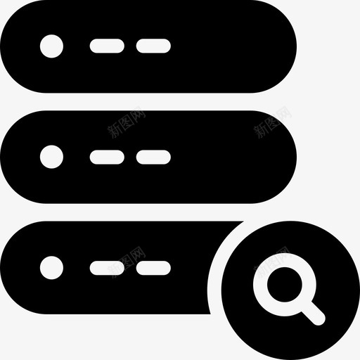 查找服务器数据数据库图标svg_新图网 https://ixintu.com 代理 存储 数据 数据库 服务器卷6glyph 查找服务器