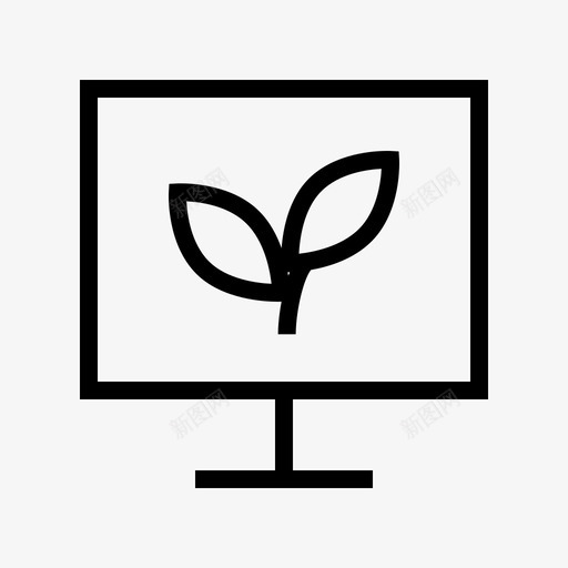 节电显示硬件生态瘦图标svg_新图网 https://ixintu.com 生态瘦 硬件 节电显示