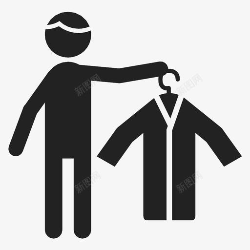 浴袍浴人图标svg_新图网 https://ixintu.com 人 浴 浴袍