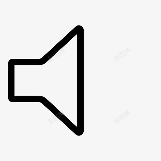 扬声器最小静音移动图标svg_新图网 https://ixintu.com 扬声器最小 移动 静音