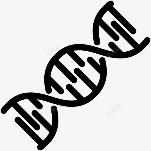 螺旋dna遗传学基因组图标svg_新图网 https://ixintu.com 医学 基因组 科学 螺旋dna 遗传学