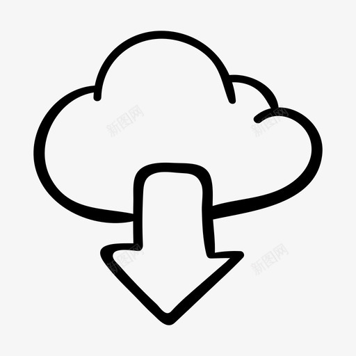 云icloud存储图标svg_新图网 https://ixintu.com icloud 下载云 存储