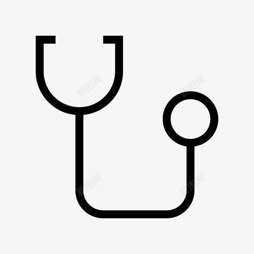 医用听诊器医院专用图标svg_新图网 https://ixintu.com 医用听诊器 医院专用