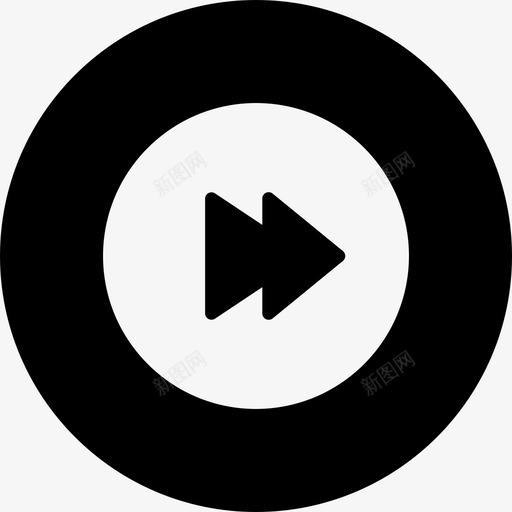 快进音频音乐图标svg_新图网 https://ixintu.com 下一个 快进 视频 音乐 音频