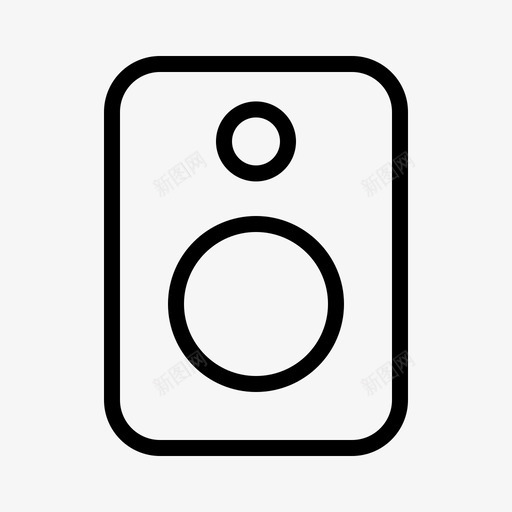 扬声器音箱声音图标svg_新图网 https://ixintu.com 声音 扬声器 播放列表 音箱