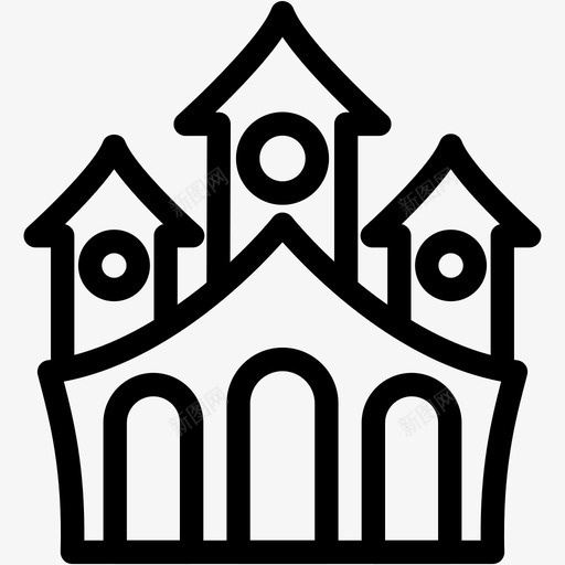 鬼屋鬼魂地狱图标svg_新图网 https://ixintu.com 地狱 幽灵 鬼屋 鬼魂